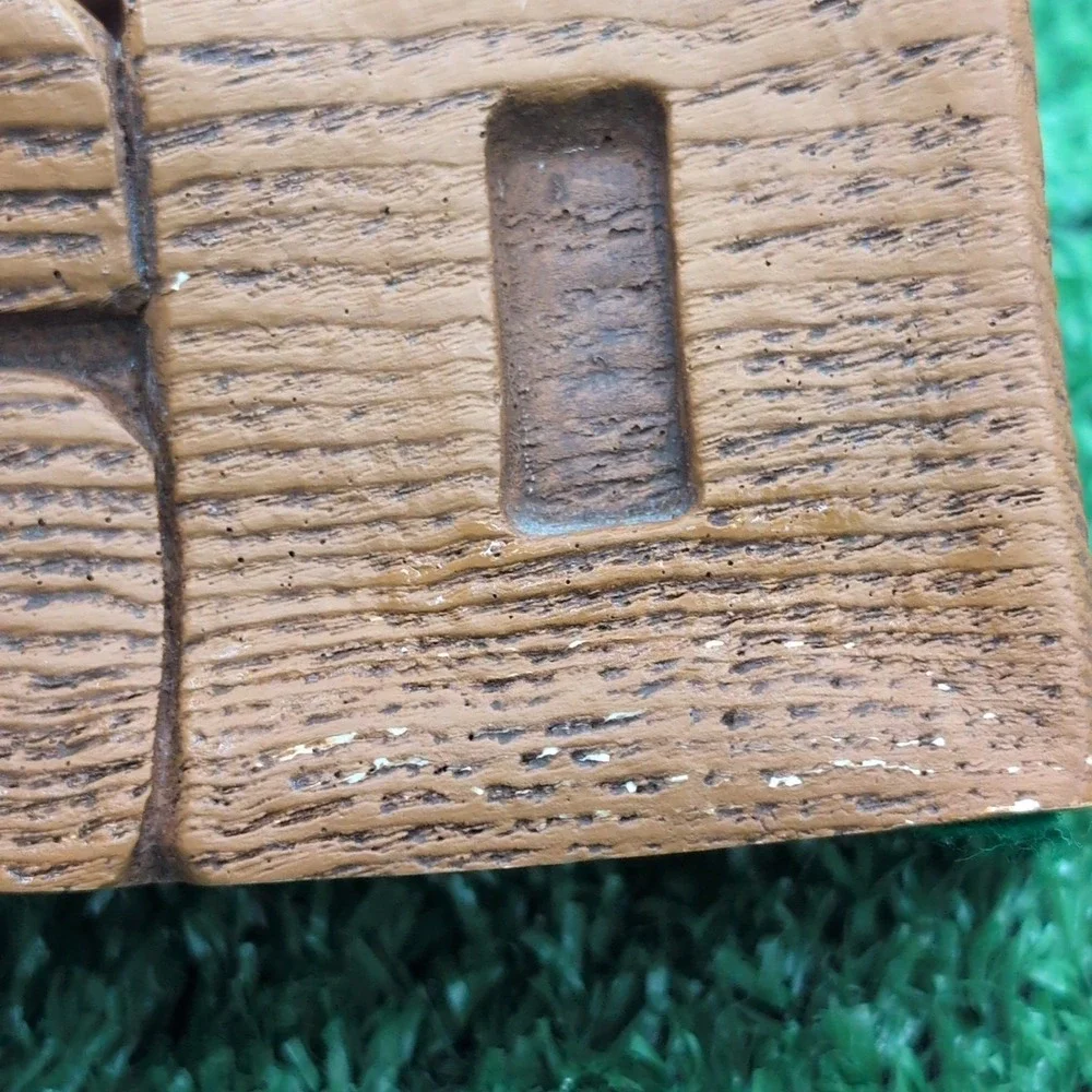 VTG Dad Pen‎ Holder Wood Resin Sculpture Father's Day Gift